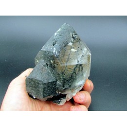 Quartz a inclusion: Tourmaline schorl - Minas Gerais - Bresil