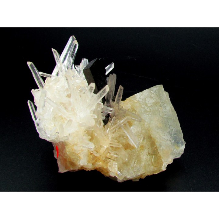 Quartz, Hubnerite, Fluorine from Peru