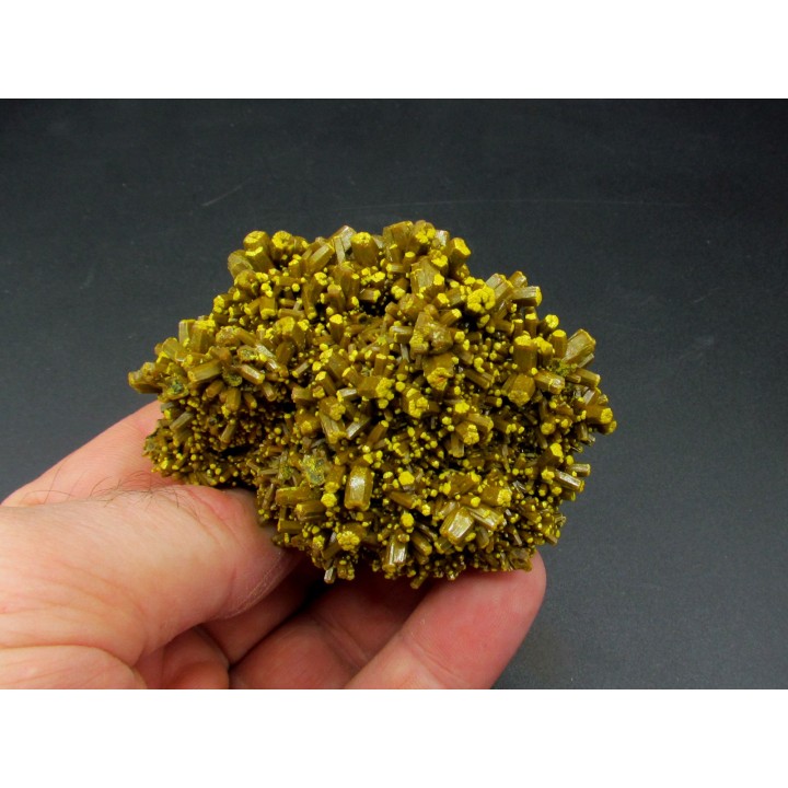 Pyromorphite "mustard touch"  Les Farges, France