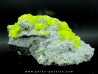 Souffre cristallisé sur calcite - Italie
