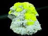 Sulfur crystallized on calcite - Italia