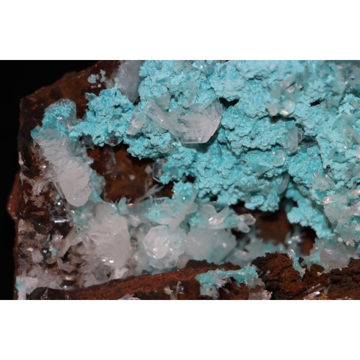 Hemimorphite sur rosatite ojuela mine, Mapimi, Mapimi, Durango, Mexique