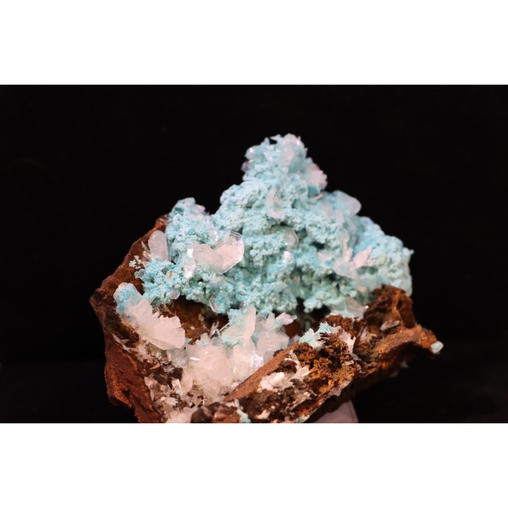 Hemimorphite sur rosatite ojuela mine, Mapimi, Mapimi, Durango, Mexique