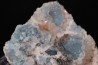 Blue Fluorite and quartz  En Bournegade - TARN - FRANCE