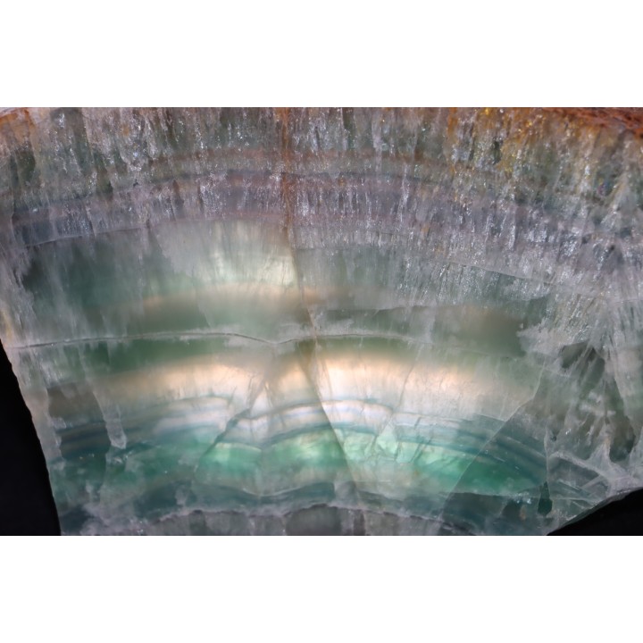 fluorite slice  Voltennes mine- Petite Verriere (71) - FRANCE