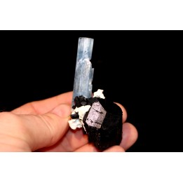 tourmaline schrol and aquamarine