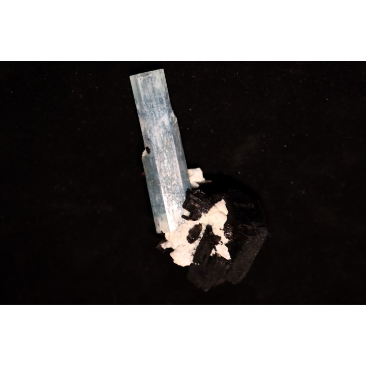 tourmaline schrol and aquamarine