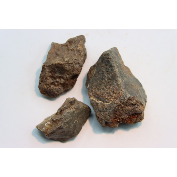 set of 3 METEORITES Ordinary chondrite NWA