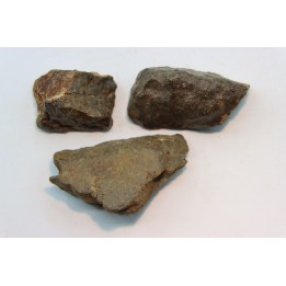 set of 3 METEORITES Ordinary chondrite NWA