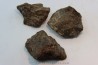 lot de 3 METEORITES CHONDRITE ORDINAIRE NWA