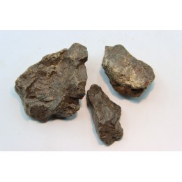 lot de 3 METEORITES CHONDRITE ORDINAIRE NWA