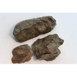 lot de 3 METEORITES CHONDRITE ORDINAIRE NWA