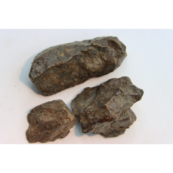 set of 3 METEORITES Ordinary chondrite NWA