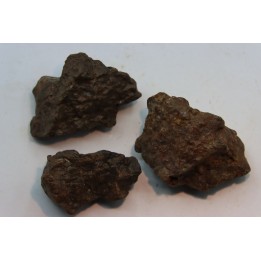 set of 3 METEORITES Ordinary chondrite NWA