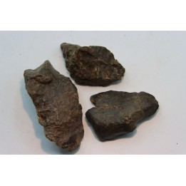 lot de 3 METEORITES CHONDRITE ORDINAIRE NWA