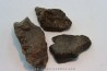 lot de 3 METEORITES CHONDRITE ORDINAIRE NWA