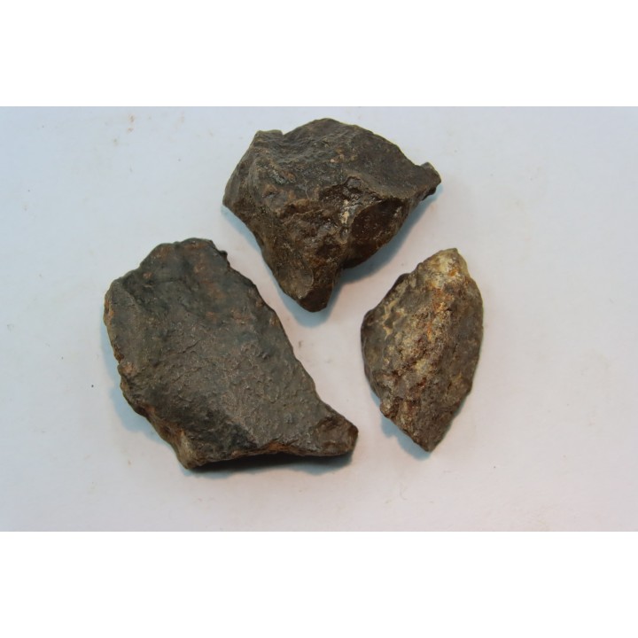 set of 3 METEORITES Ordinary chondrite NWA