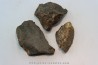 set of 3 METEORITES Ordinary chondrite NWA